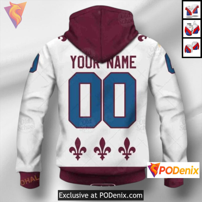 Name and Number Tribute Colorado Avalanche 3D Hoodie Custom Sweatshirt - 4