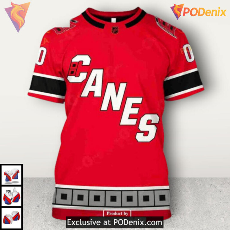 Name Number Fan Edition Shirt Carolina Hurricanes Kids Hoodie Sweatshirt 3D - 3