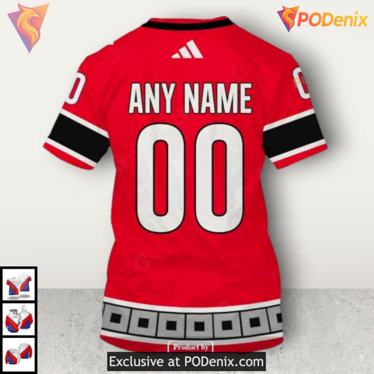 Name Number Fan Edition Shirt Carolina Hurricanes Kids Hoodie Sweatshirt 3D - 4