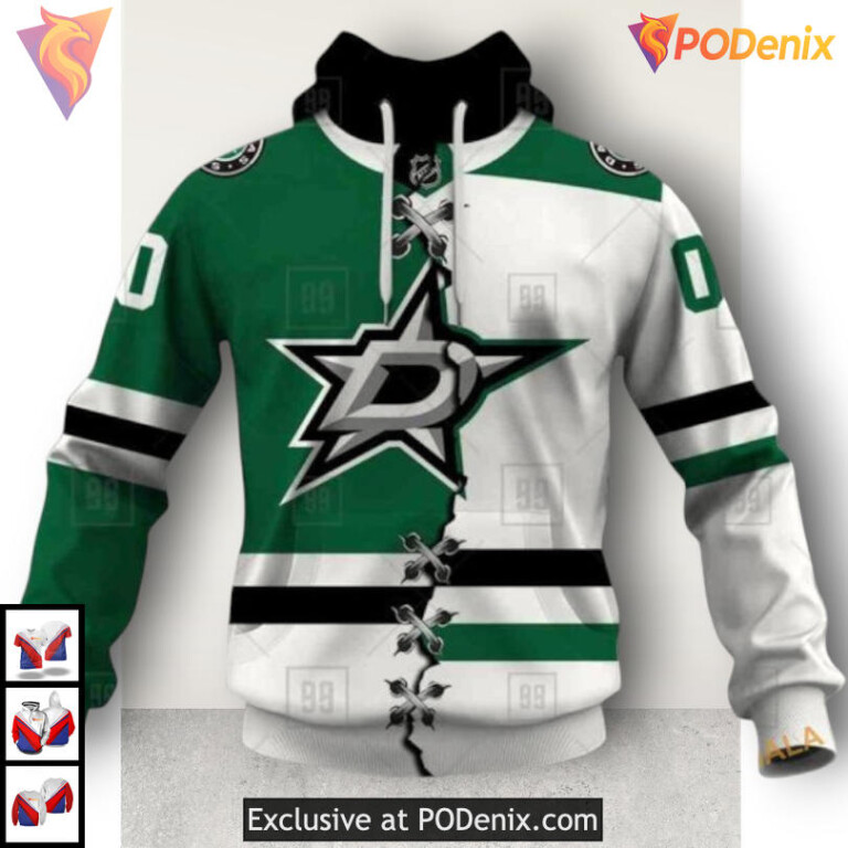 Name Number Mix Jersey 2025 Concept Dallas Stars Holiday Hoodie Custom 3D
