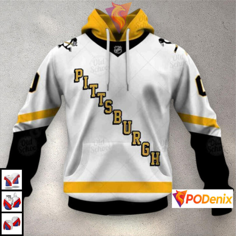 Name Number Tribute Custom Design Pittsburgh Penguins Womens Hoodie NHL 3D