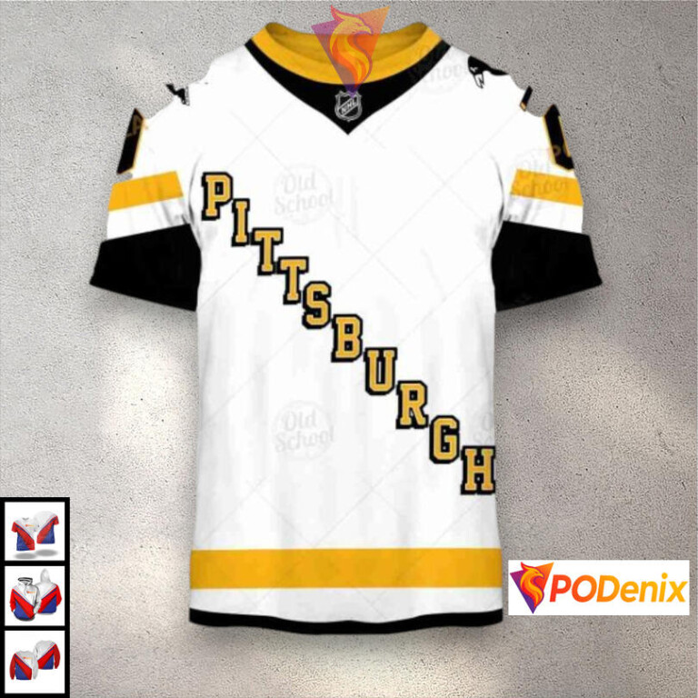 Name Number Tribute Custom Design Pittsburgh Penguins Womens Hoodie NHL 3D - 1