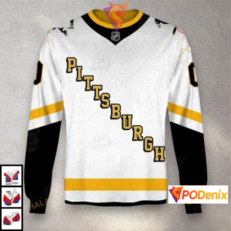 Name Number Tribute Custom Design Pittsburgh Penguins Womens Hoodie NHL 3D - 2
