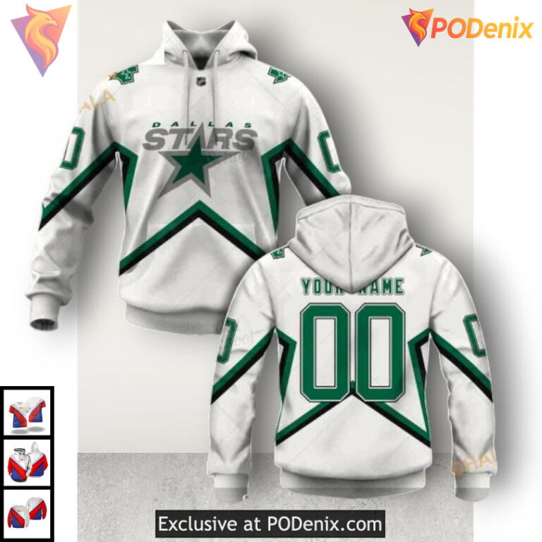 Name Number Tribute Edition Dallas Stars Winter Hoodie Sweatshirt 3D