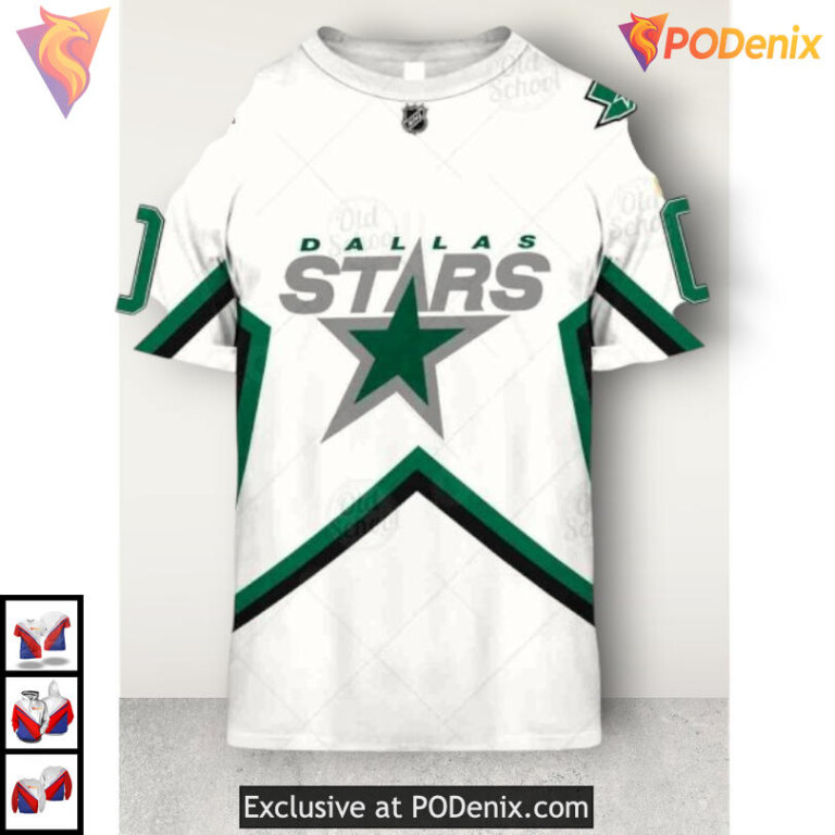 Name Number Tribute Edition Dallas Stars Winter Hoodie Sweatshirt 3D - 2
