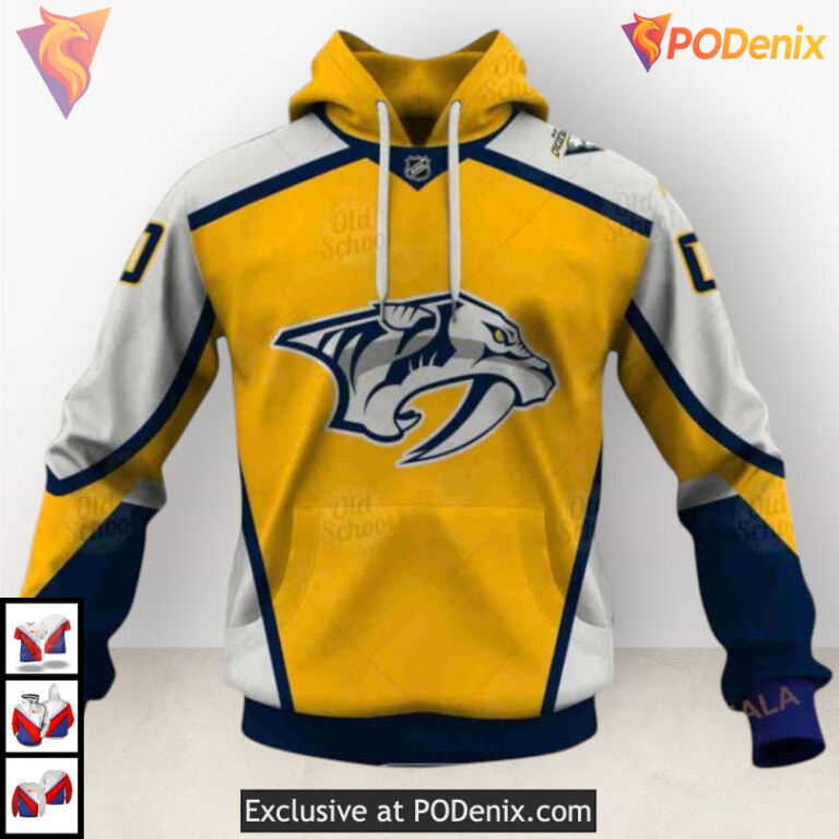Name Number Tribute Edition Nashville Predators Holiday Hoodie Sweatshirt 3D - 1