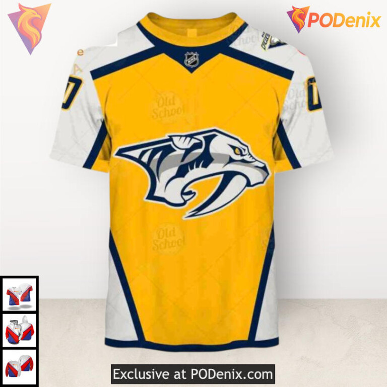 Name Number Tribute Edition Nashville Predators Holiday Hoodie Sweatshirt 3D - 2