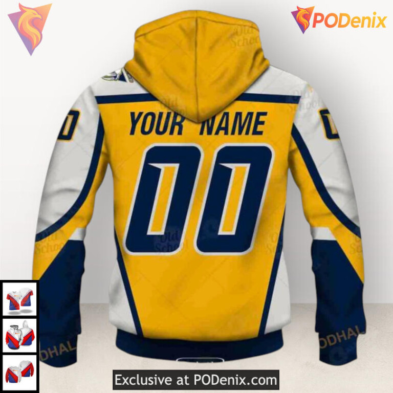 Name Number Tribute Edition Nashville Predators Holiday Hoodie Sweatshirt 3D - 3