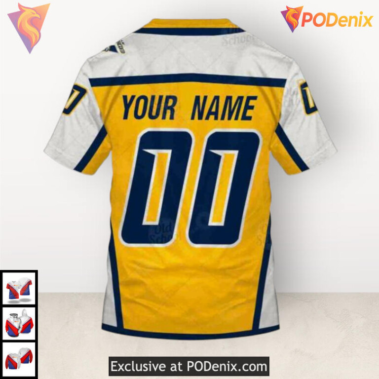 Name Number Tribute Edition Nashville Predators Holiday Hoodie Sweatshirt 3D - 4