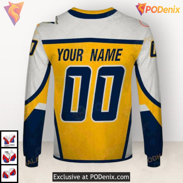 Name Number Tribute Edition Nashville Predators Holiday Hoodie Sweatshirt 3D - 5