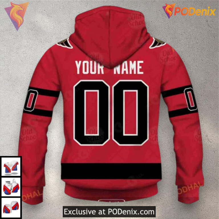 Name Number Tribute Sweatshirt NHL Ottawa Senators Womens Hoodie 3D - 5