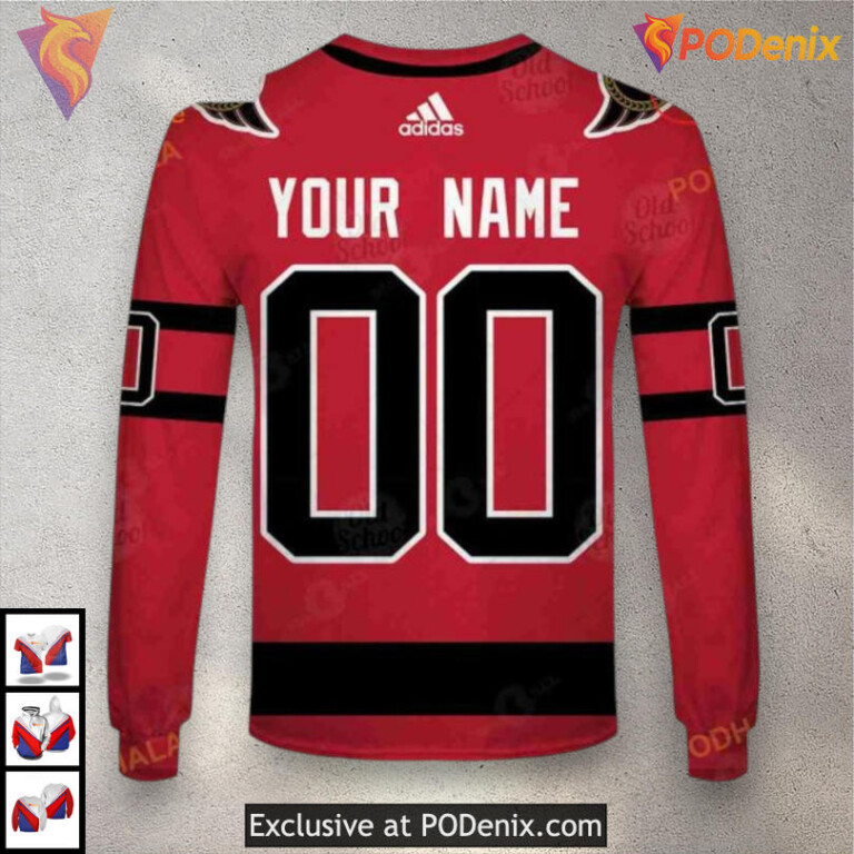 Name Number Tribute Sweatshirt NHL Ottawa Senators Womens Hoodie 3D - 7