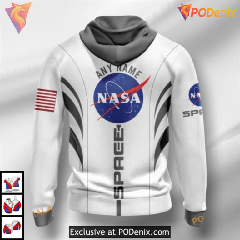NASA Astronaut Inspired Carolina Hurricanes All Over Print Hoodie 3D - 1