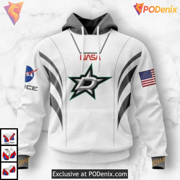 NASA Astronaut Space Force Concept Vintage Dallas Stars Hoodie Custom Hoodie
