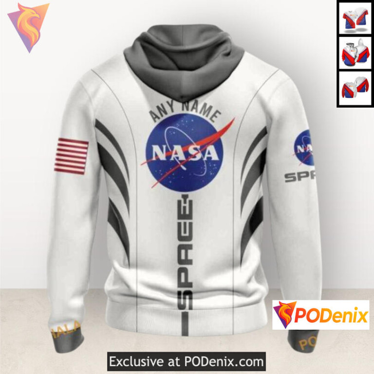 NASA Astronaut Space Force Theme Colorado Avalanche Pullover Hoodie Custom 3D - 1