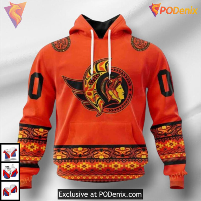 National Day for Truth and Reconciliation NHL Personalized Ottawa Senators Hoodie 3D