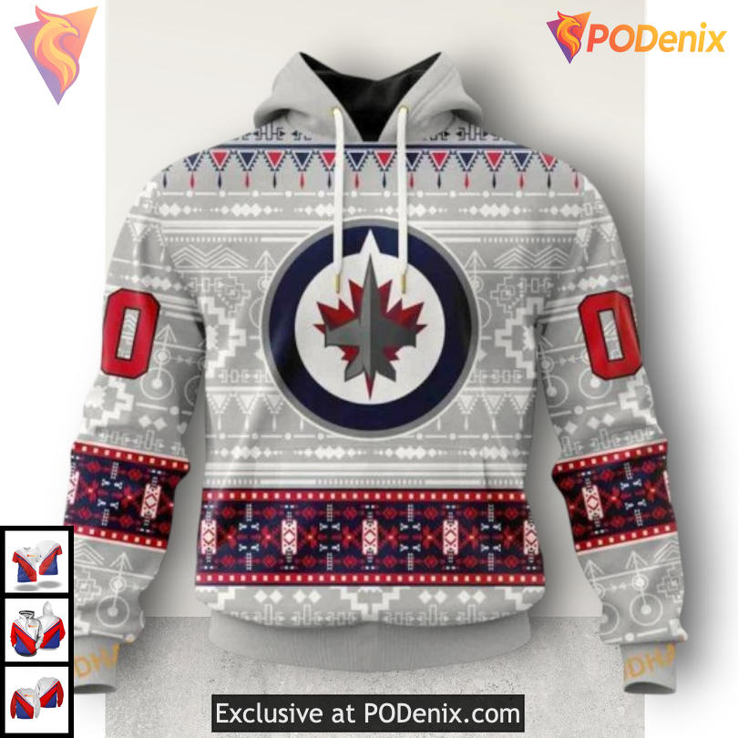 Peanuts Snoopy Themed Print Winnipeg Jets Kids Hoodie Custom 3D Sweatshirt