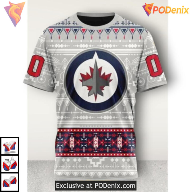 Peanuts Snoopy Themed Print Winnipeg Jets Kids Hoodie Custom 3D Sweatshirt - 2