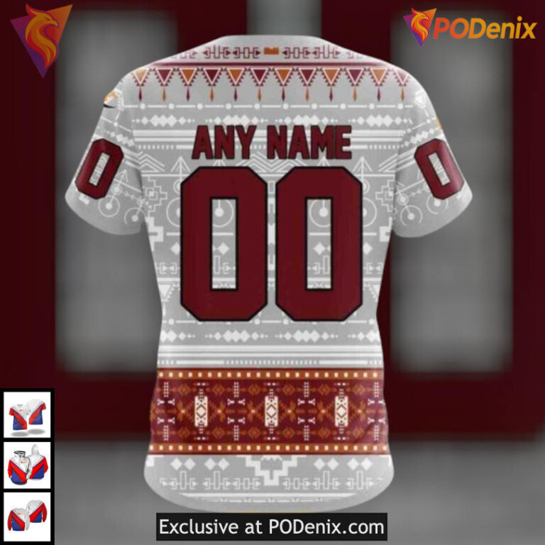 Native Artwork Tribute Design Arizona Coyotes 3D Hoodie Custom Merchandise - 3
