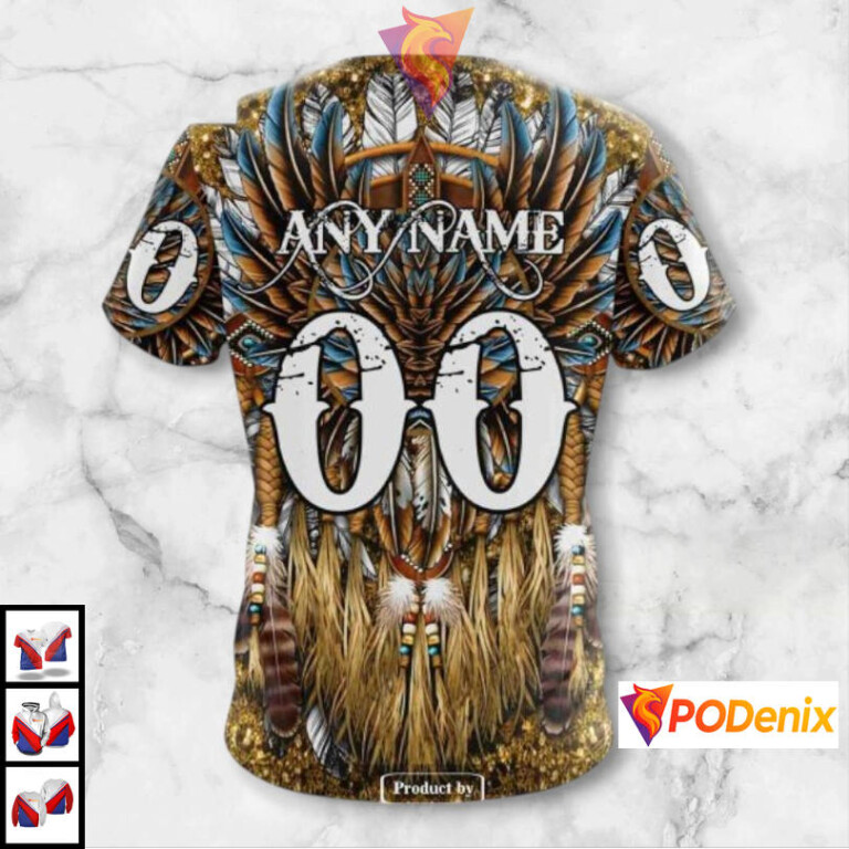 Native Costume Artwork Custom Name Pittsburgh Penguins Hoodie NHL 3D - 3