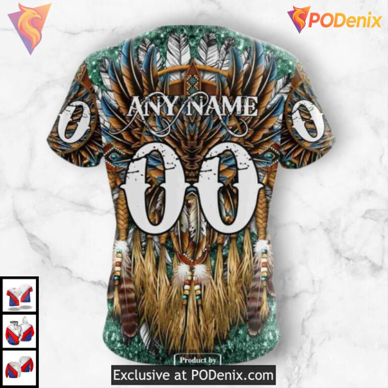Native Costume Artwork Dallas Stars Sweatshirt Hoodie Custom 3D Design - 4