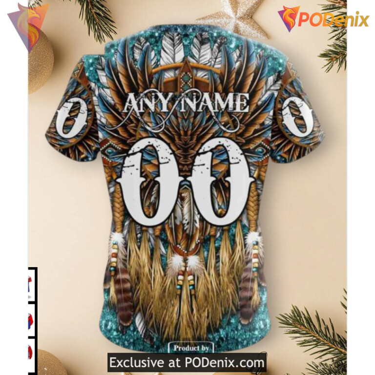 Native Costume Cultural Pattern Design NHL Seattle Kraken Hoodie 3D Custom - 3
