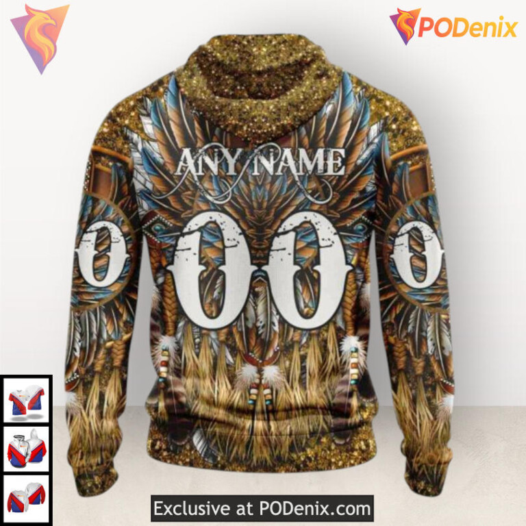 Native Costume Cultural Pattern Vintage Nashville Predators Hoodie Custom Edition - 2