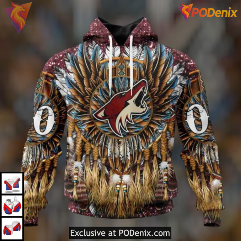 Native Costume Cultural Tribute Arizona Coyotes Sweatshirt Hoodie Custom 3D