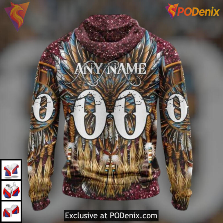 Native Costume Cultural Tribute Arizona Coyotes Sweatshirt Hoodie Custom 3D - 2