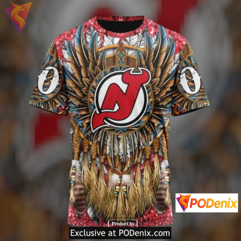 Native Costume Inspired Edition New Jersey Devils Personalized 3D Hoodie - 3