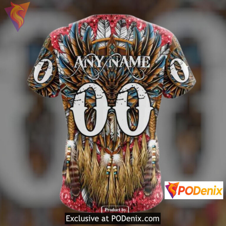 Native Costume Inspired Edition New Jersey Devils Personalized 3D Hoodie - 4