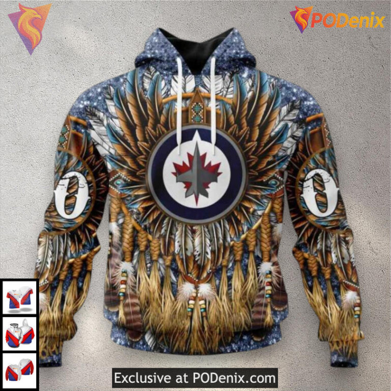 Pink Breast Cancer Awareness Winnipeg Jets Youth Hoodie Custom NHL Apparel