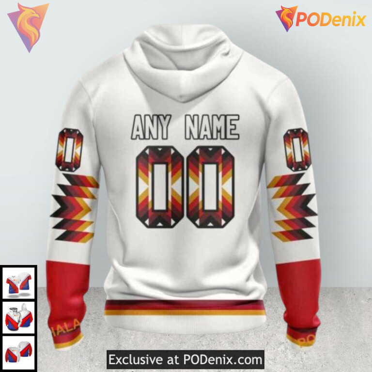 Native Pattern Artwork Design Carolina Hurricanes Graphic Hoodie Sweatshirt 3D - 1