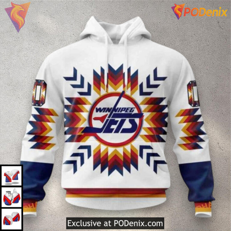 In the Rink Pink Edition Winnipeg Jets Unisex Hoodie Breast Cancer 3D Design