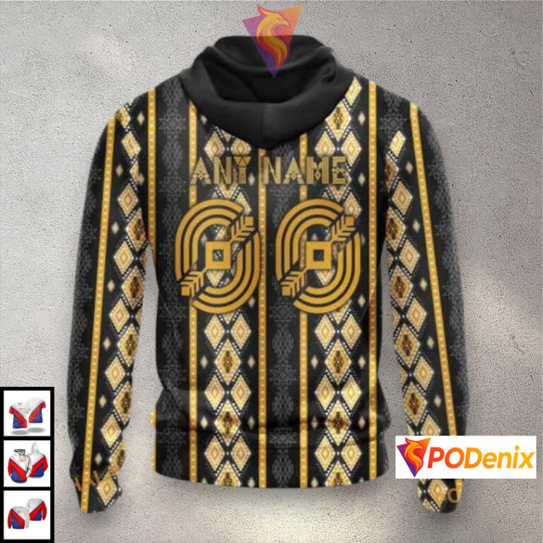 Native Skull Artwork Concept NHL Pittsburgh Penguins Holiday Hoodie 3D - 1