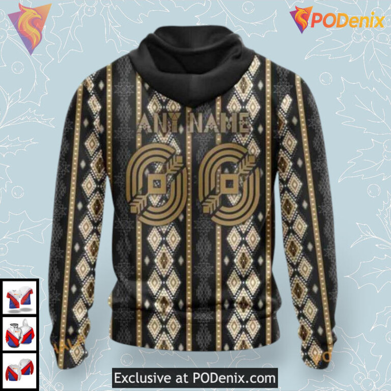 Native Skull Artwork Design NHL Ottawa Senators Kids Hoodie 3D - 1