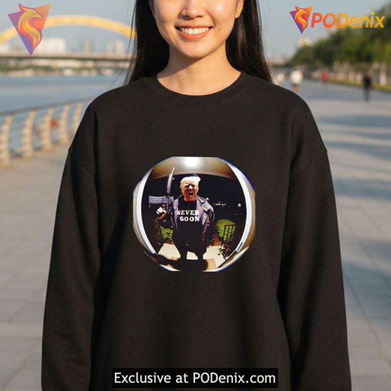 Never Goon Trump Shirt, Funny Donald Trump Meme Parody Graphic Design - 2