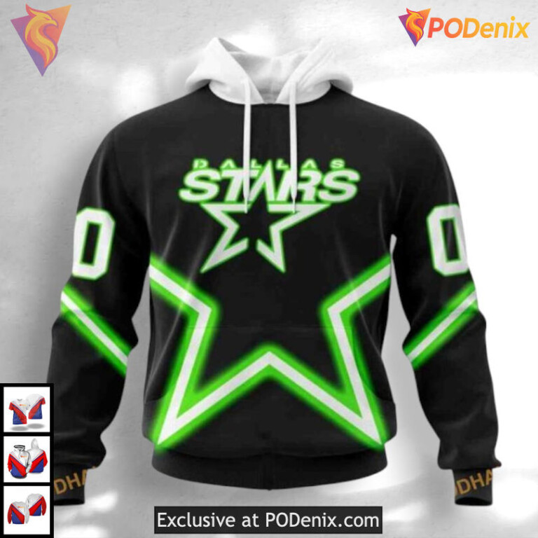 New Gradient Series Concept Dallas Stars Winter Hoodie Personalized Hoodie