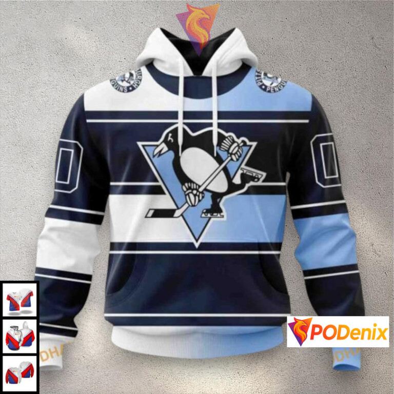 New Gradient Series Concept Edition Pittsburgh Penguins Youth Hoodie NHL 3D
