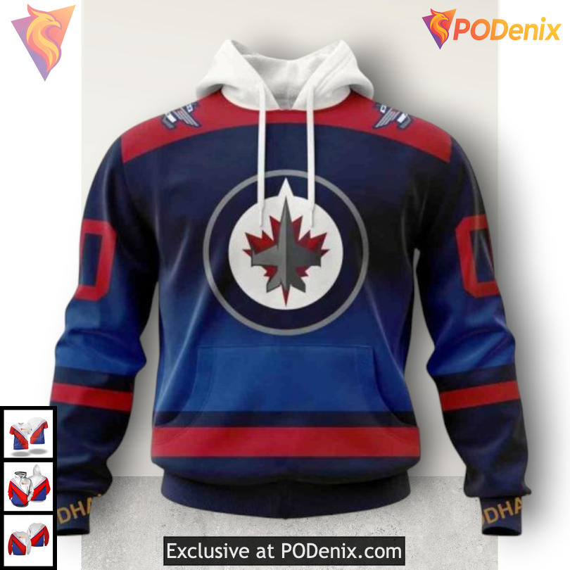 Fight Breast Cancer Edition Custom Name Winnipeg Jets Hoodie Custom Team Gear