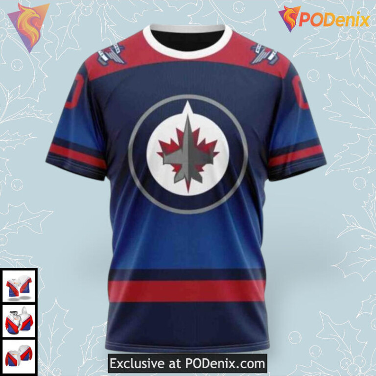 Fight Breast Cancer Edition Custom Name Winnipeg Jets Hoodie Custom Team Gear - 2