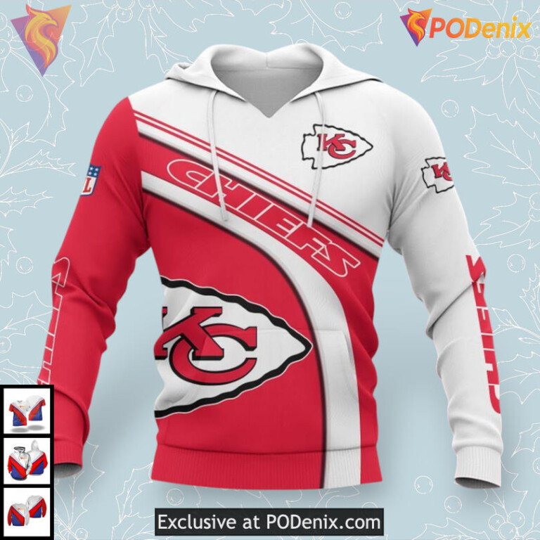 NFL Kansas City Chiefs All Over Print Hoodie, Game Day 2025 Super Bowl Gear