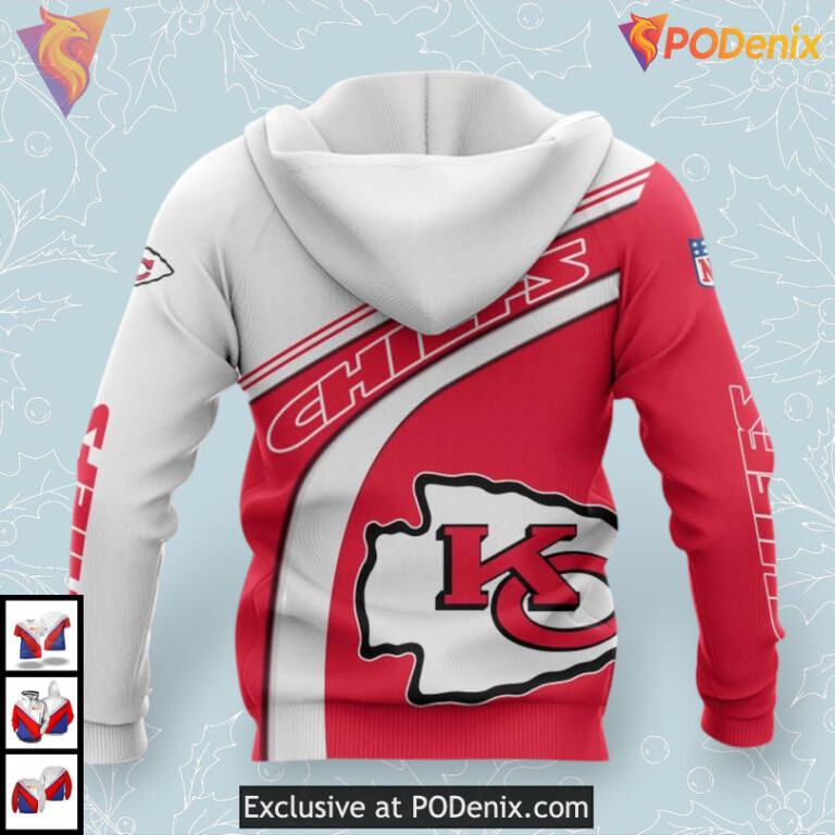 NFL Kansas City Chiefs All Over Print Hoodie, Game Day 2025 Super Bowl Gear - 1