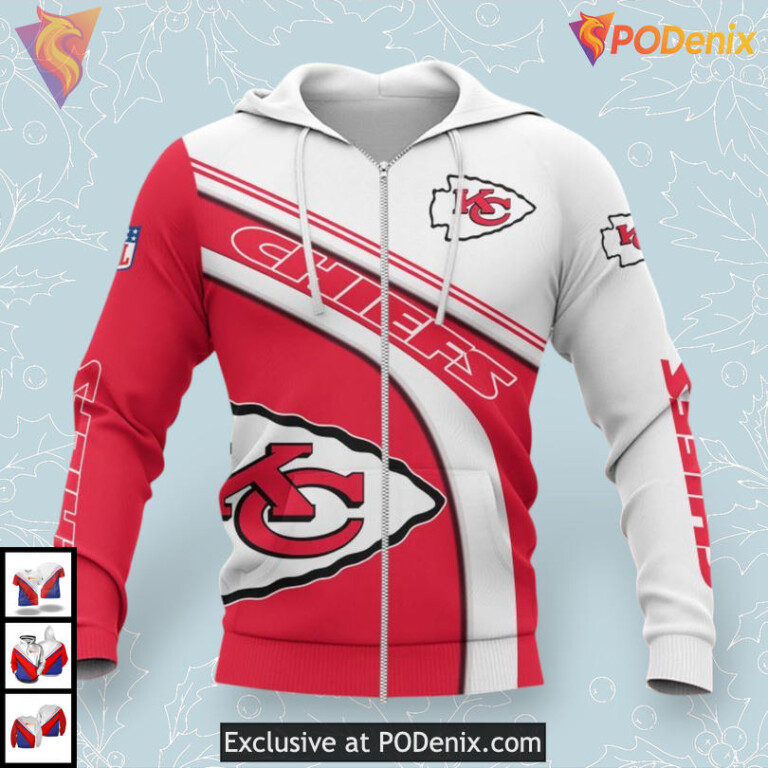 NFL Kansas City Chiefs All Over Print Hoodie, Game Day 2025 Super Bowl Gear - 2