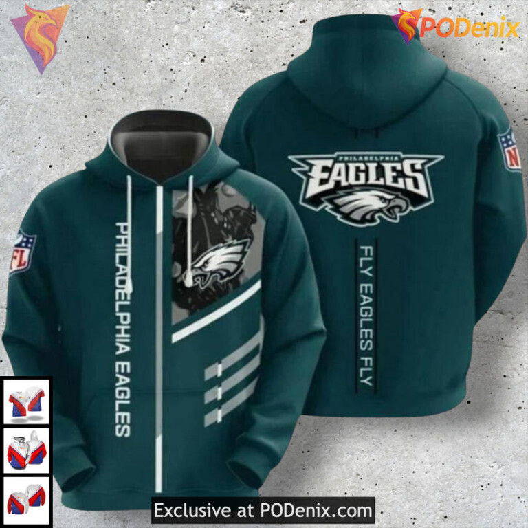 NFL Pride Gift Edition Philadelphia Eagles Full Zip Hoodie Mens 3D Custom Style