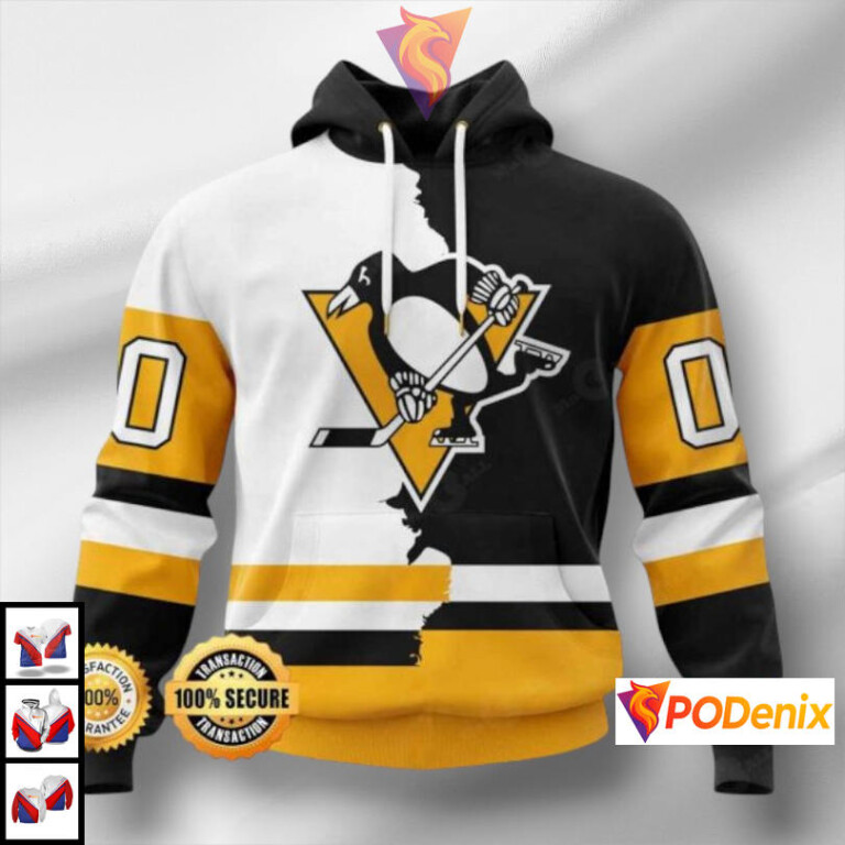 NHL Fan Apparel Edition Pittsburgh Penguins Personalized 3D Hoodie Design