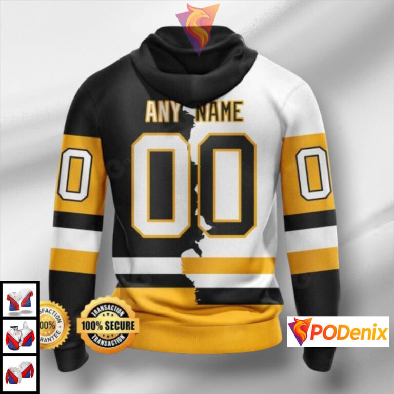 NHL Fan Apparel Edition Pittsburgh Penguins Personalized 3D Hoodie Design - 1