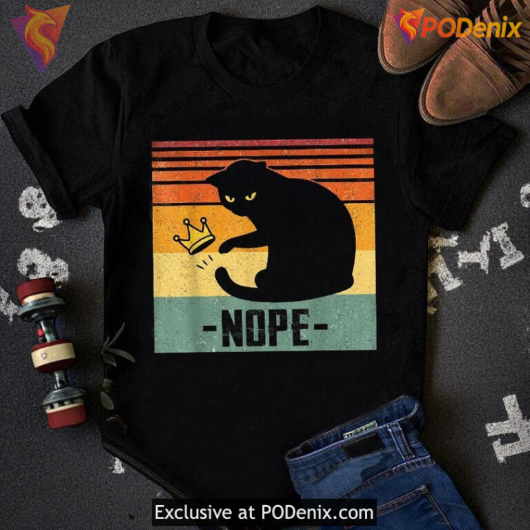 No Kings Graphic T Shirt Black Cat Patriotic Protest Tee for Equality Supporters - 1