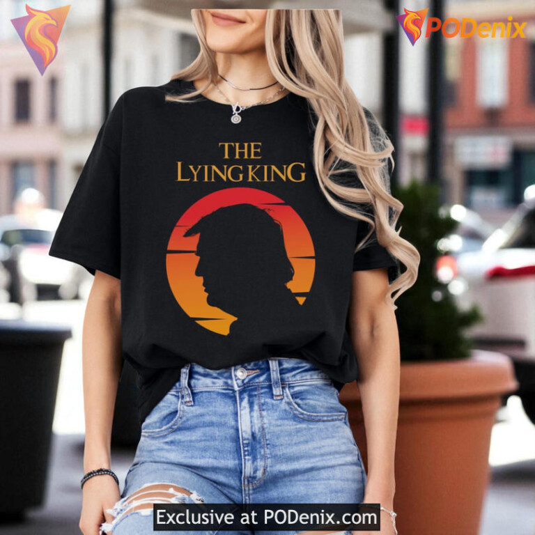 No Kings Political Shirt The Lying King Parody Anti Trump Democracy Graphic Tee - 2