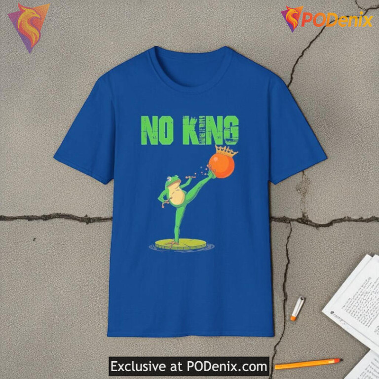 No Kings Protest T Shirt Portland Frog Activist Graphic Tee for Protest Supporters - 2